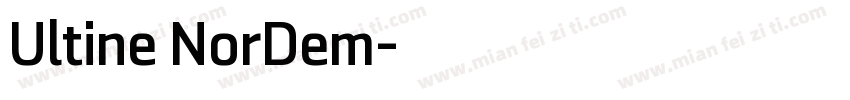 Ultine NorDem字体转换
